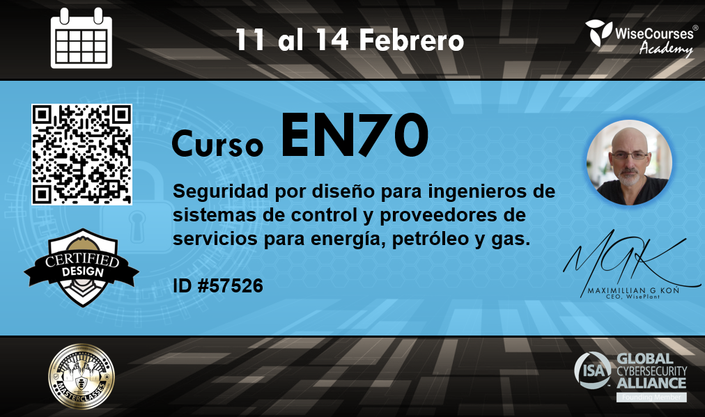 Curso EN70 Diseño de Seguridad Cibernética.